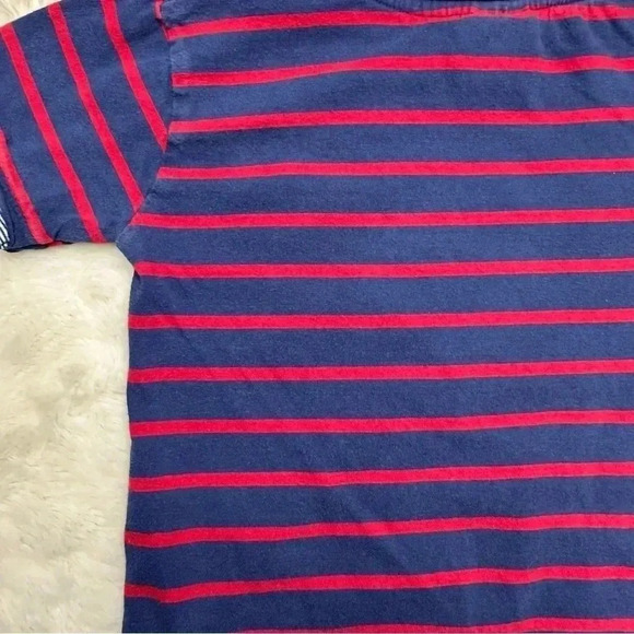 U.S. Polo Association T-Shirt Stripes V-Neck Blue &  Red Size 4T - Picture 15 of 16